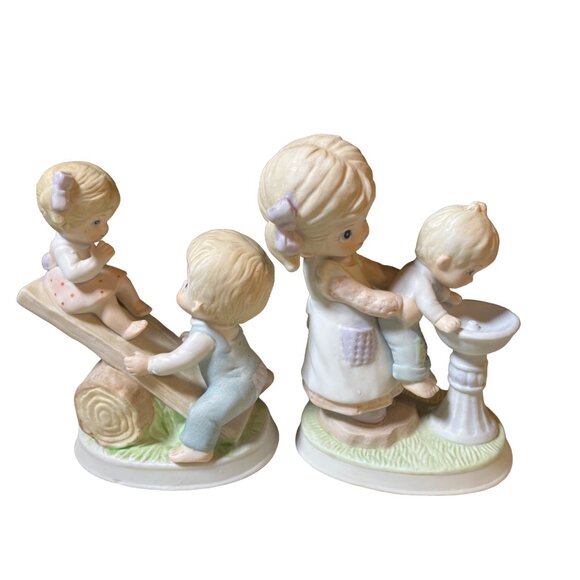 Homco Ceramic Children Playing Figurines 1406 Set of two Figurines - Picture 6 of 16